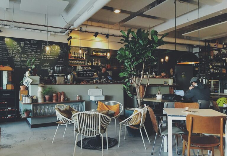 interior of a coffee shop