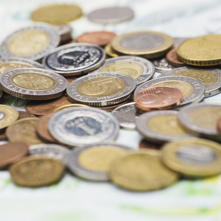 close-up-metallic-coins